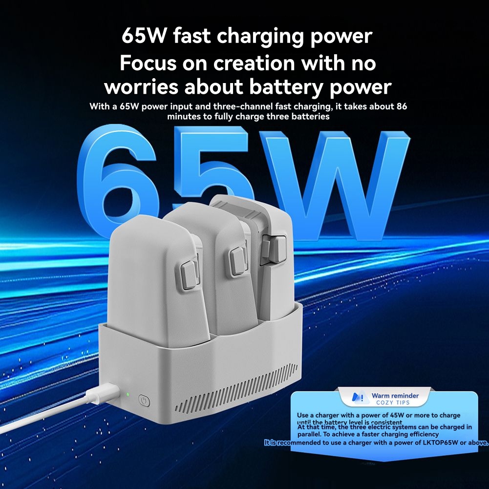 DTC5 65W Battery Charge Manage - Drone Charging Hub reseña y precio