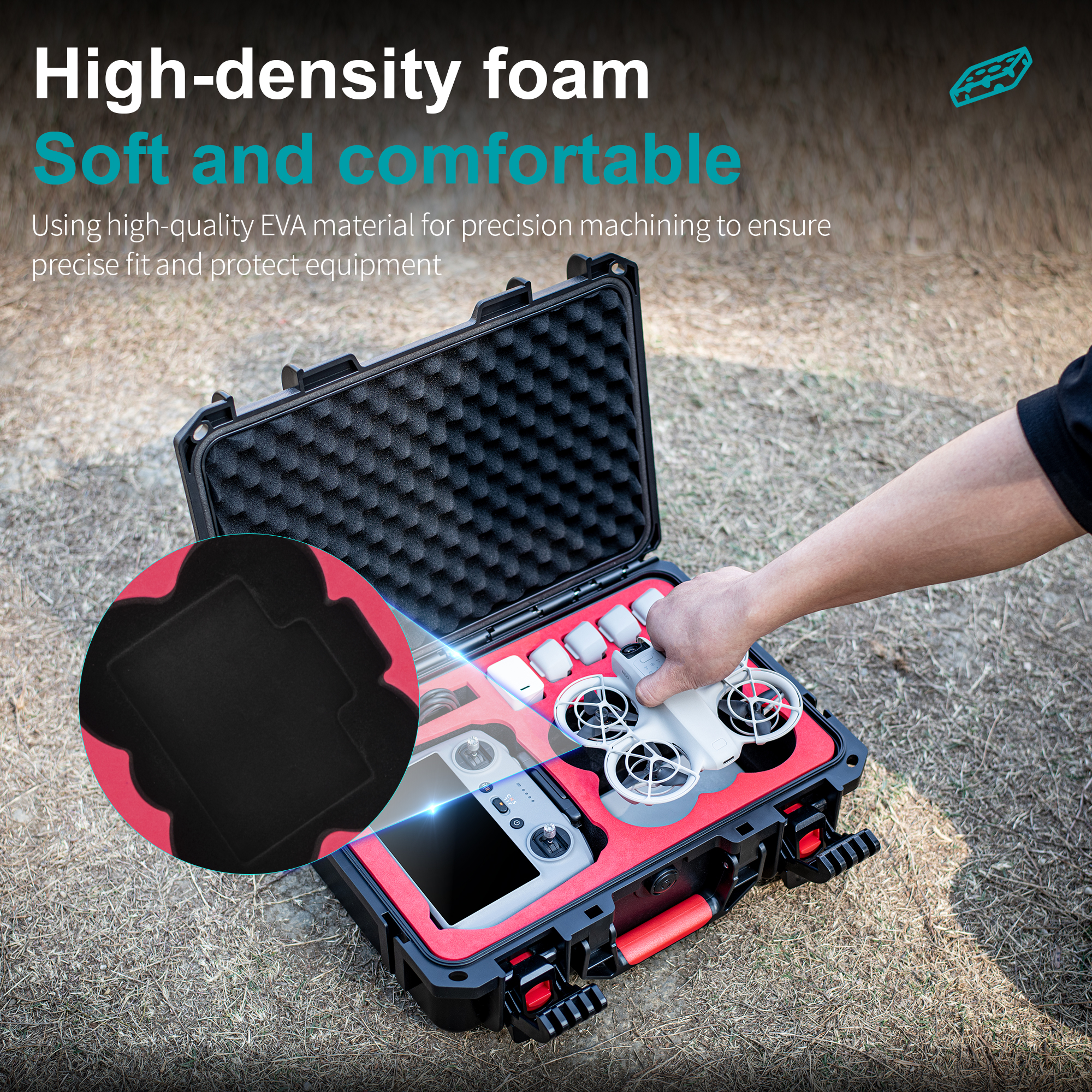 Portable Hard Waterproof Case  - Drone Charging Hub reseña y precio