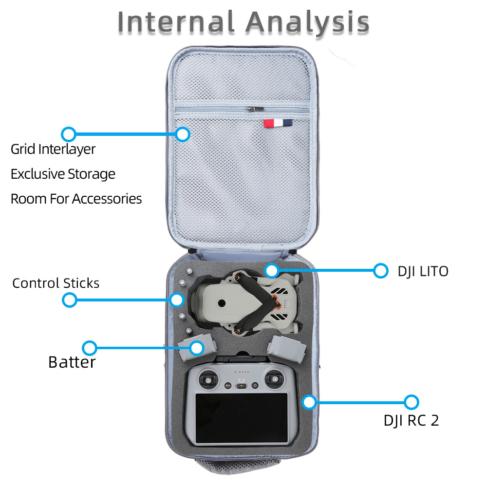 For DJI Lito 1/Lito X1 Portabl - Drone Carrying Case reseña y precio