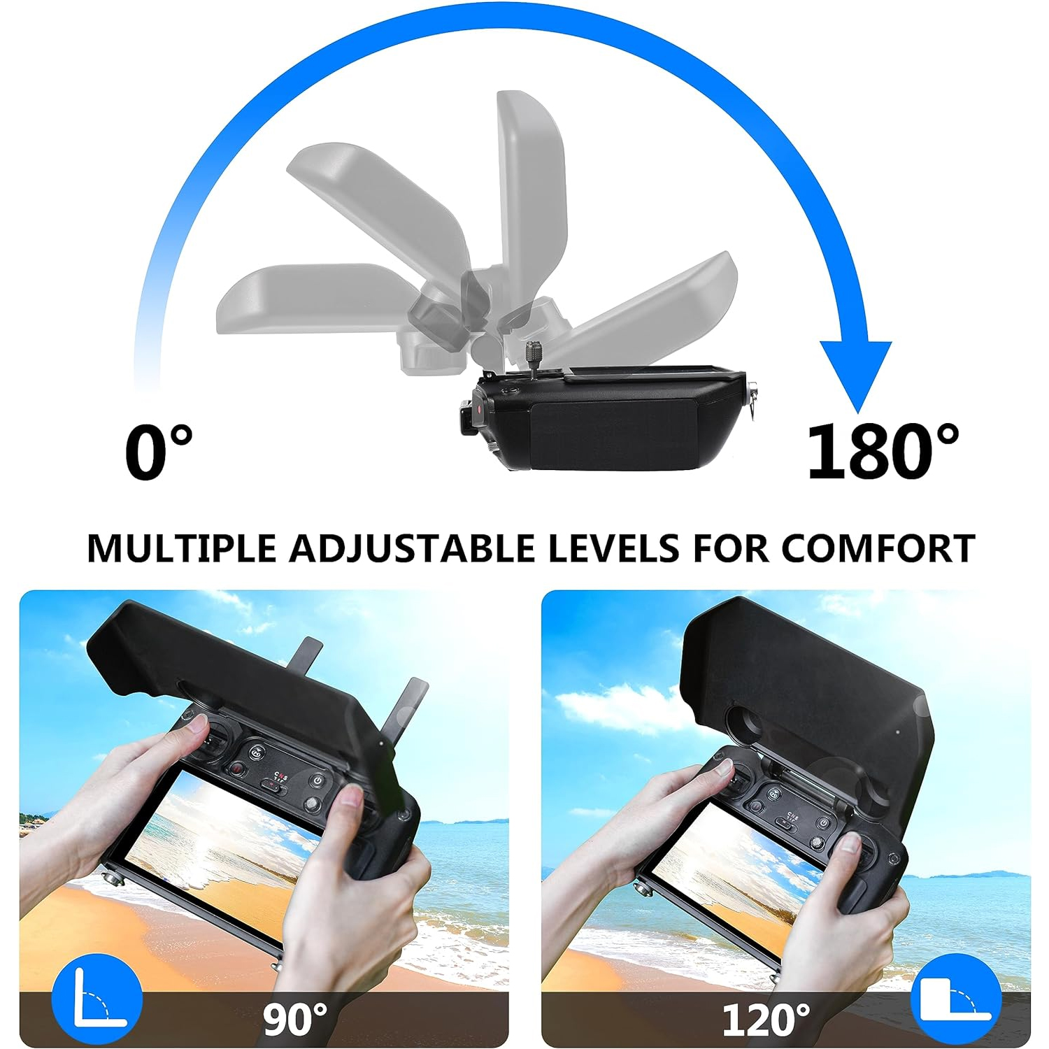 2-in-1 Sun Hood & Joystick Cov - Drone Controller Hood reseña y precio