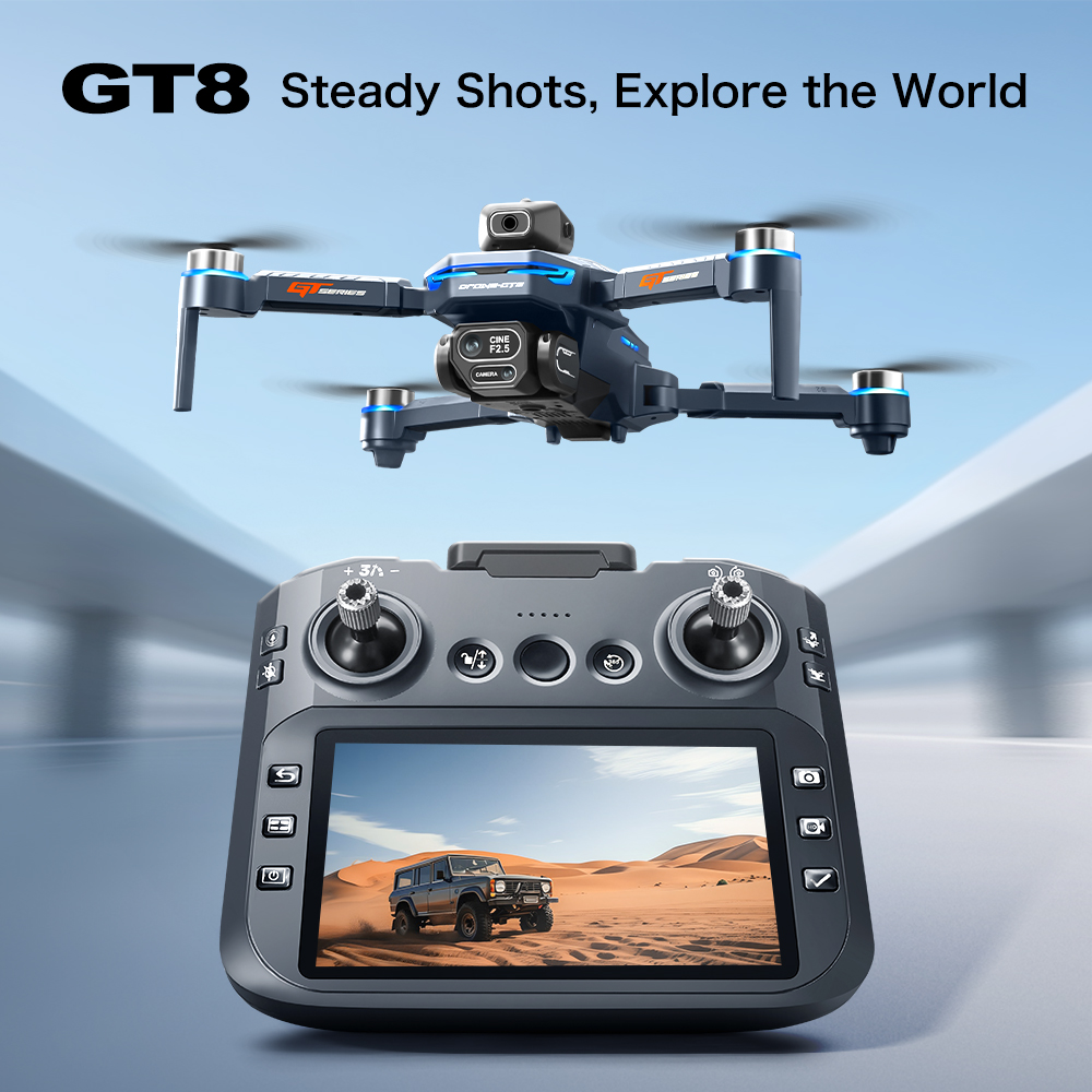 GT8 Obstacle Avoidance Aerial  - Drone Power Bank reseña y precio