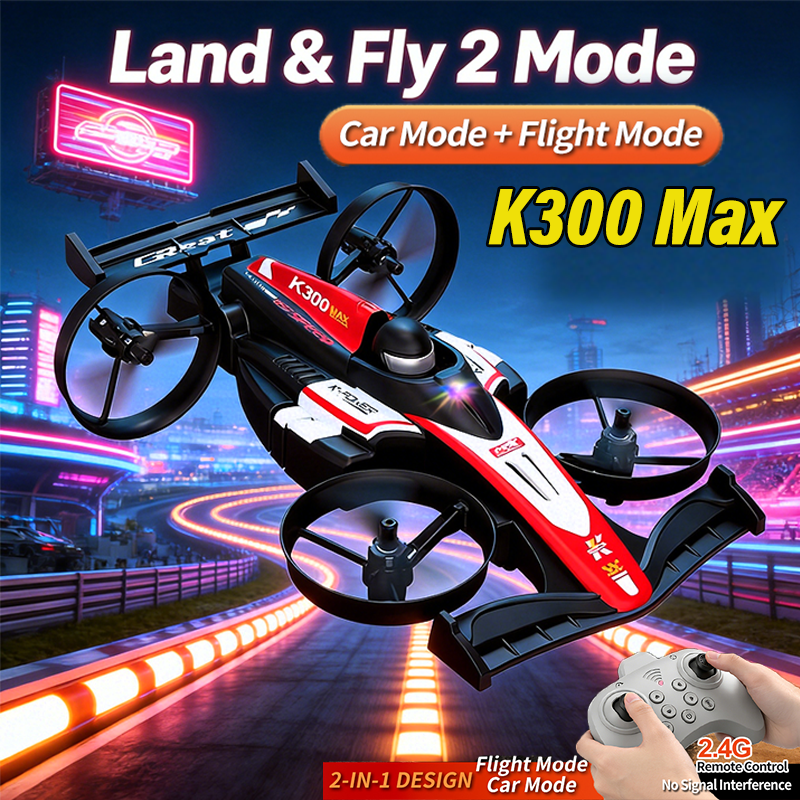Mini RC Flying Car Transformab - Drone Beacon Light reseña y precio