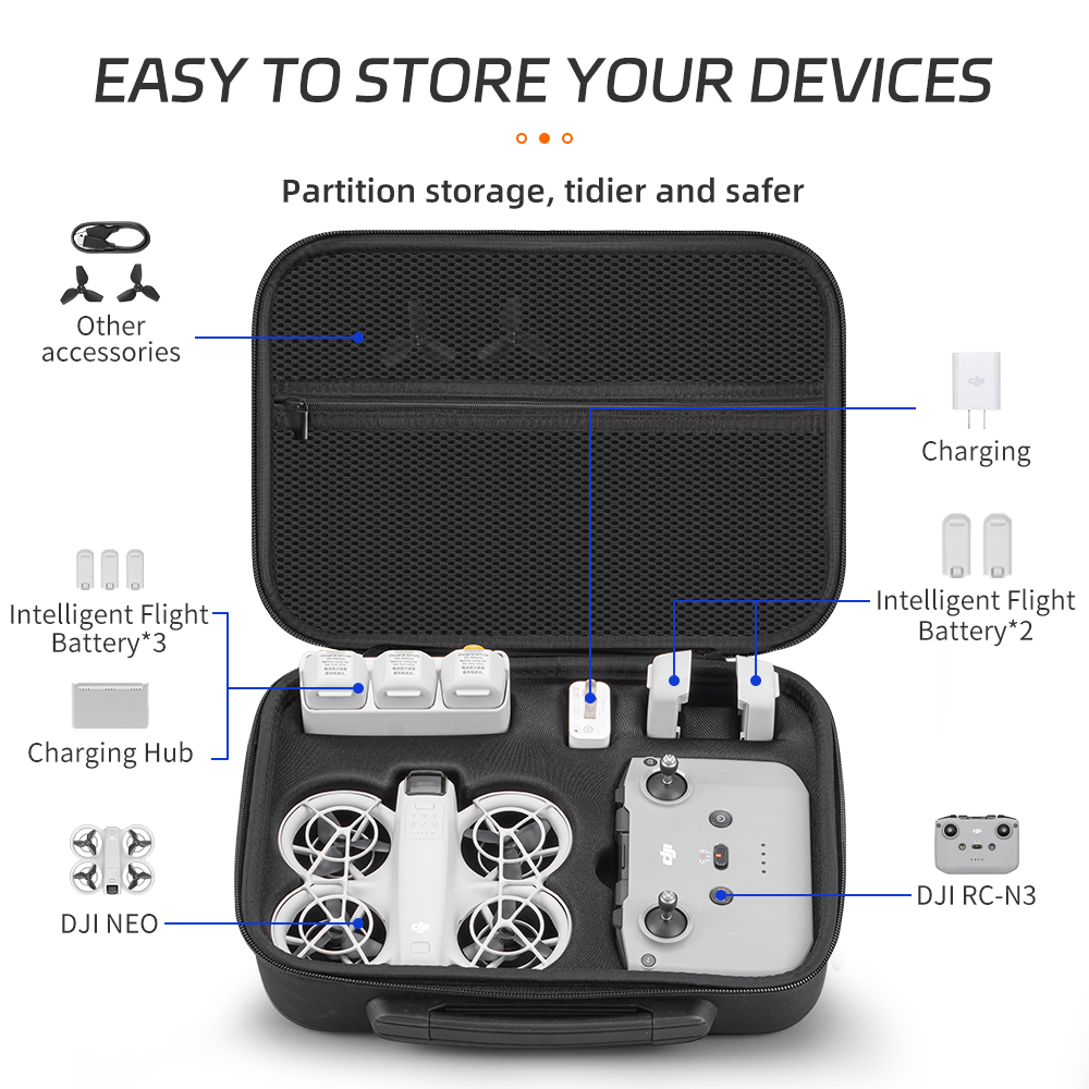 XFJI Carrying Case Compatible  - Drone Hard Shell Case reseña y precio